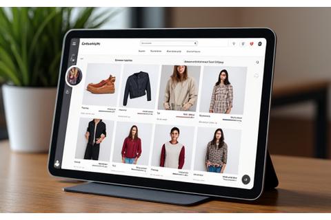 E-commerce website displaying personalized product recommendations based on user browsing history.