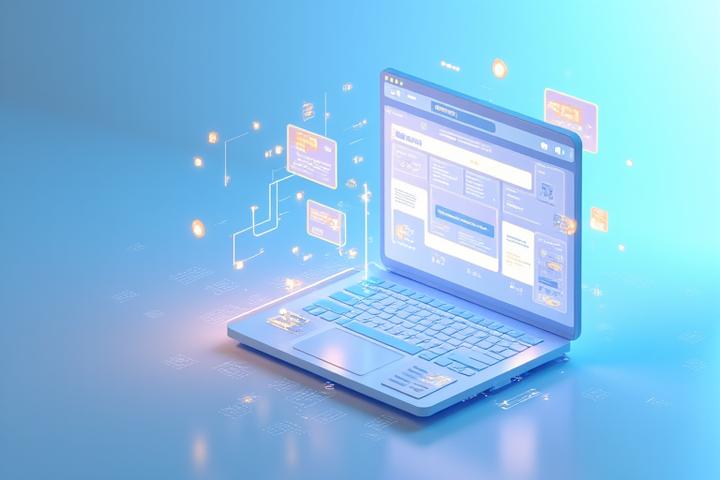 Dynamic website interface adapting content for a user, symbolizing AI-driven personalization.
