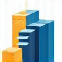 CMS icon, building blocks with content