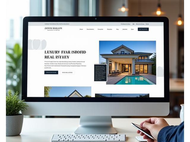 Zenith Realty Group website design showing modern, clean aesthetic and property listings