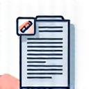 An icon representing a magnifying glass over a portion of a website, indicating website magnification and zoom functionality for visually impaired users without layout distortion.