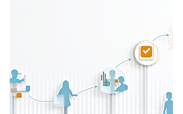 A visual representation of Lumina Weave's comprehensive accessibility testing process, featuring interconnected icons of automated tools, manual review, user feedback, and ongoing monitoring, all leading to a fully accessible website. The colors align with the brand's palette, conveying a systematic and thorough approach.