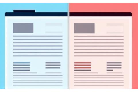 A split-screen graphic demonstrating good and bad color contrast on a website. One side shows blurred, low-contrast text and elements, the other shows crisp, high-contrast equivalents that are easy to read for all visual abilities.