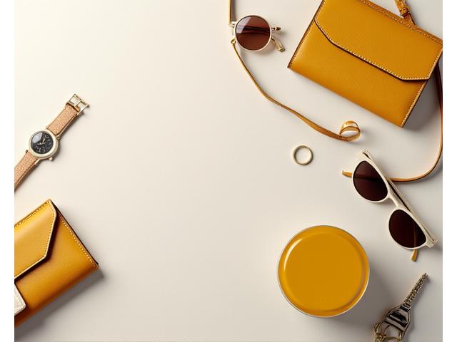 Stylish e-commerce product photography setup highlighting clothing and accessories