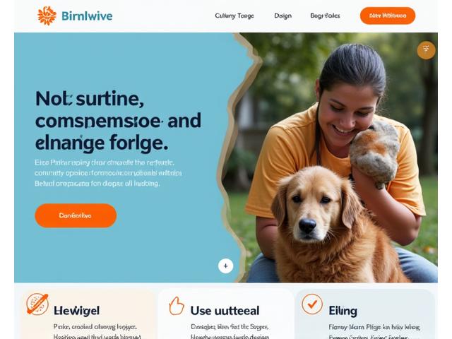 Empathetic website design for a local animal rescue non-profit, featuring compelling calls to action for donations and adoptions.