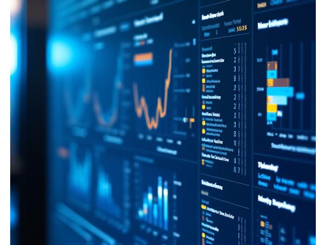 Intuitive dashboard interface for a data analytics SaaS platform, displaying complex data in an accessible, visually appealing manner.