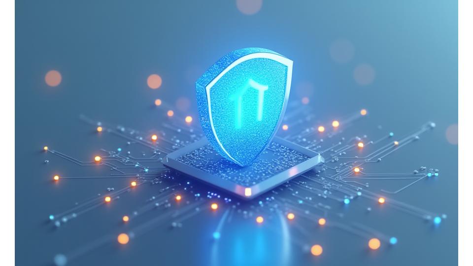 Digital shield icon representing data protection